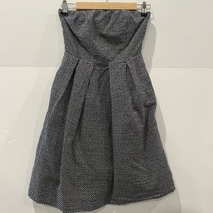 J.Crew Navy Sleevless Polka Dot Dress w/pockets